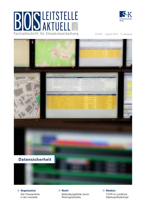 BOS LEITSTELLE AKTUELL 3/2018 - Datensicherheit