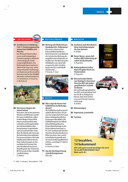 RETTUNGSDIENST 11/2008