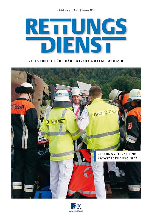 RETTUNGSDIENST 01/2013