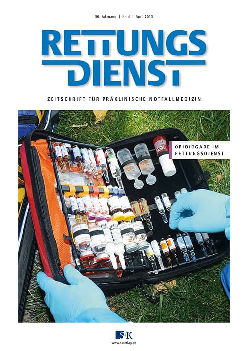 RETTUNGSDIENST 04/2013