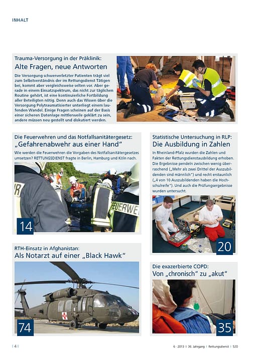 RETTUNGSDIENST 06/2013