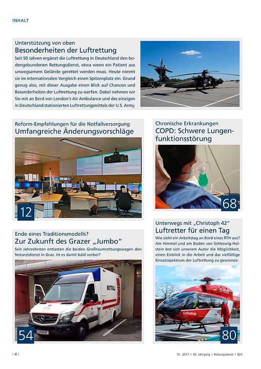 Rettungsdienst 10/2017 - Luftrettung