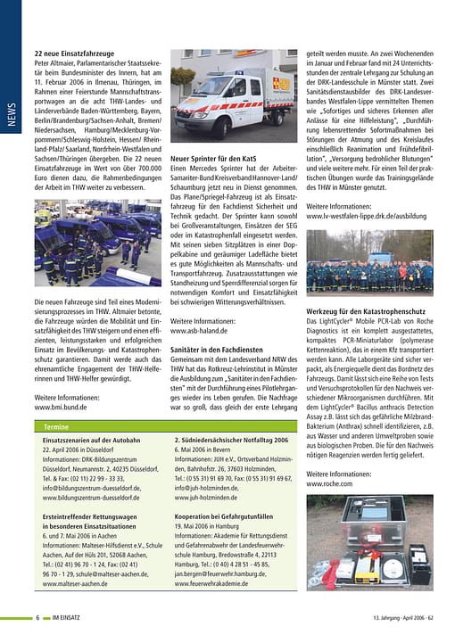 IM EINSATZ 02/2006 - Vogelgrippe