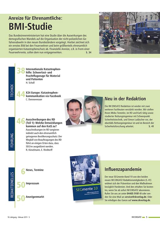 IM EINSATZ 01/2011 - SOGRO MANV 500