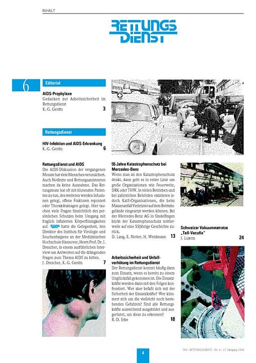 RETTUNGSDIENST 06/1994