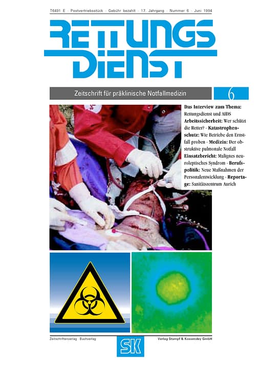 RETTUNGSDIENST 06/1994