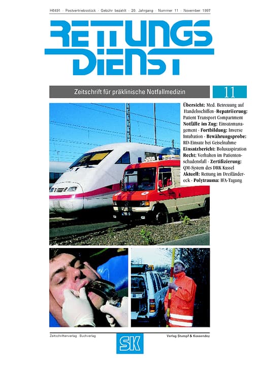 RETTUNGSDIENST 11/1997