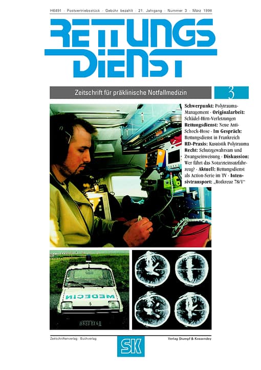 RETTUNGSDIENST 03/1998