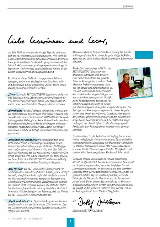 RETTUNGSDIENST 02/1999