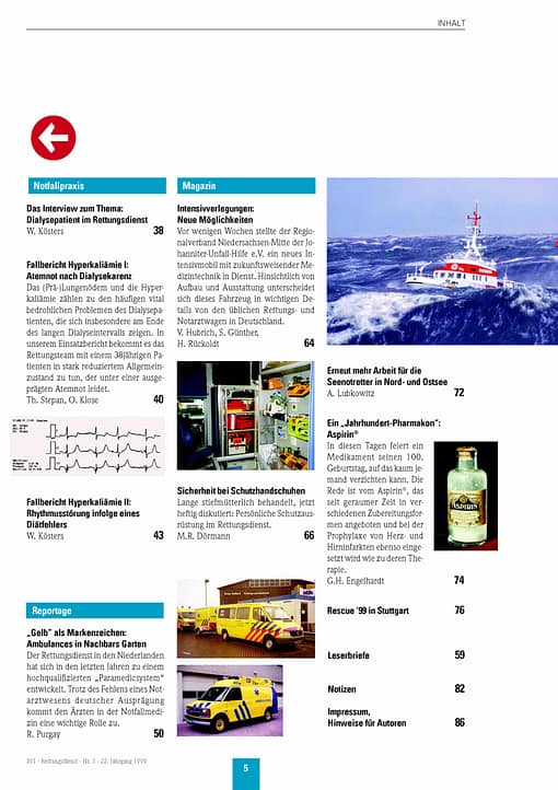 RETTUNGSDIENST 03/1999