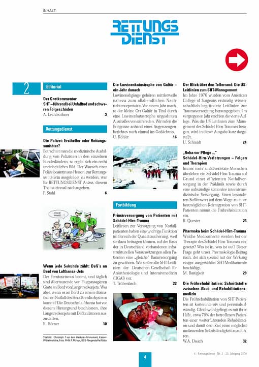 RETTUNGSDIENST 02/2000
