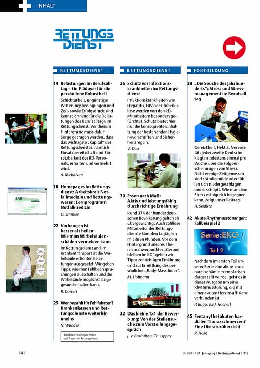 RETTUNGSDIENST 03/2001