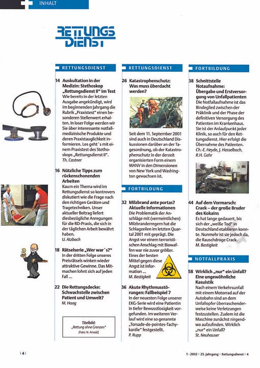 RETTUNGSDIENST 01/2002