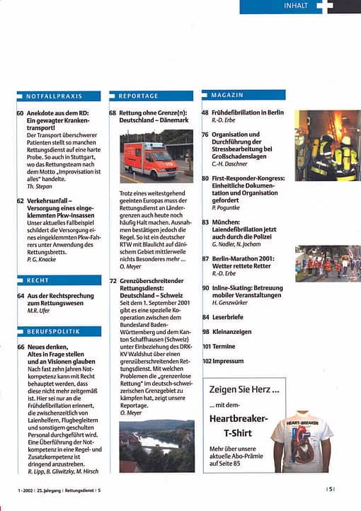 RETTUNGSDIENST 01/2002