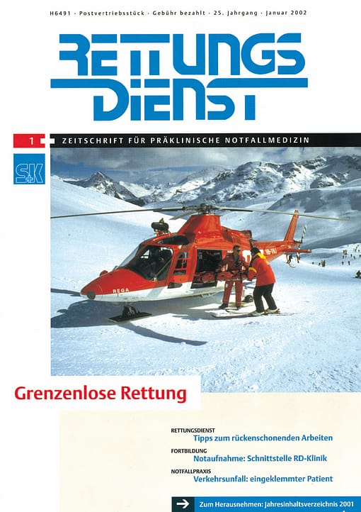 RETTUNGSDIENST 01/2002