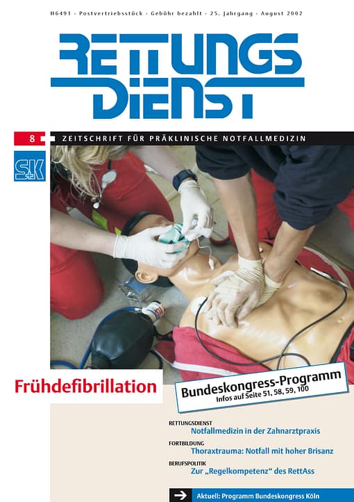 RETTUNGSDIENST 08/2002