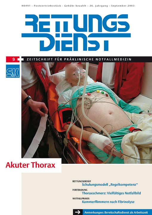 RETTUNGSDIENST 09/2003