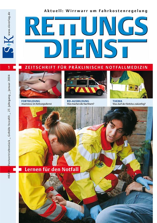 RETTUNGSDIENST 01/2004