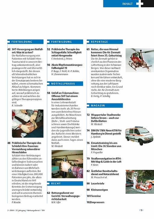 RETTUNGSDIENST 02/2004