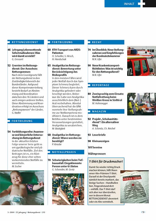 RETTUNGSDIENST 03/2004