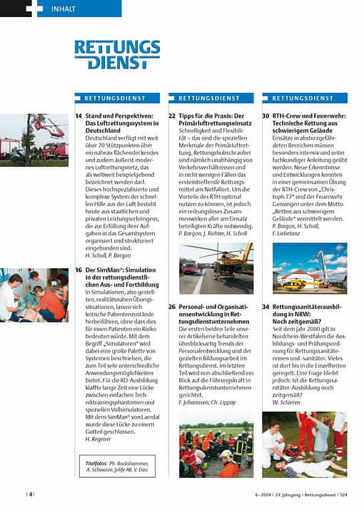 RETTUNGSDIENST 06/2004