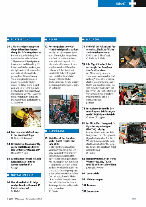 RETTUNGSDIENST 06/2004
