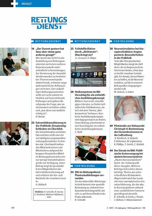 RETTUNGSDIENST 02/2005
