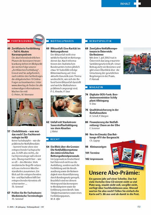 RETTUNGSDIENST 04/2005