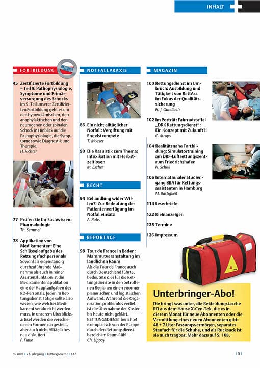 RETTUNGSDIENST 09/2005