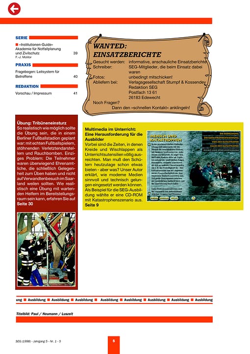 SEG MAGAZIN 01/1998
