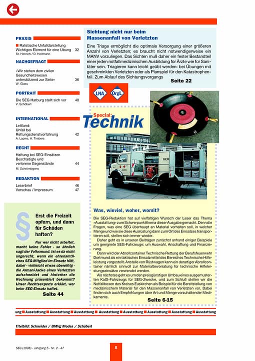 SEG MAGAZIN 02/1998