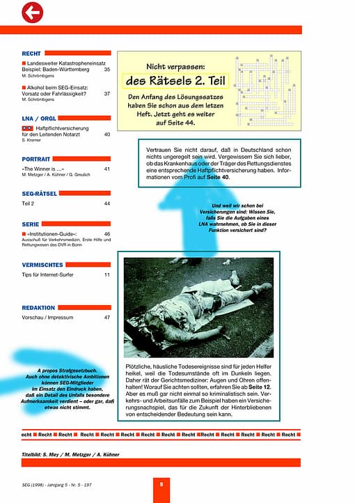 SEG MAGAZIN 06/1998