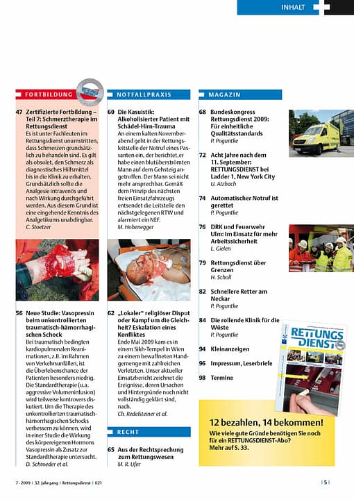RETTUNGSDIENST 07/2009
