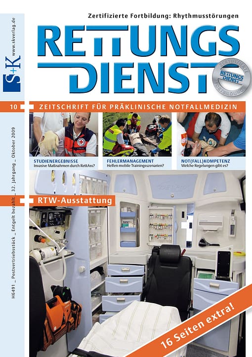 RETTUNGSDIENST 10/2009