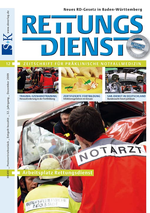 RETTUNGSDIENST 12/2009