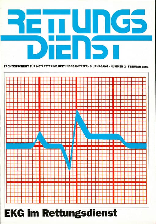 RETTUNGSDIENST 02/1986