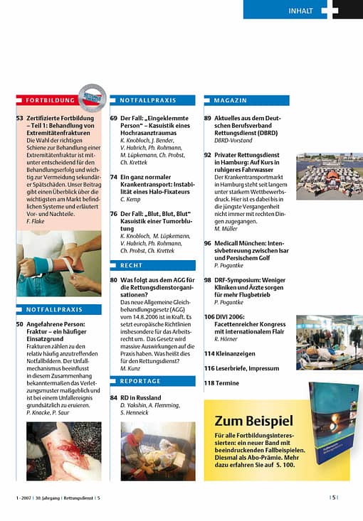 RETTUNGSDIENST 01/2007
