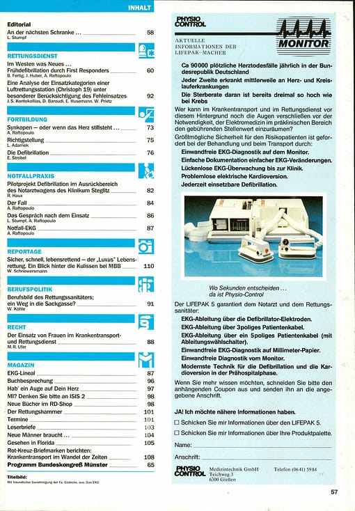 RETTUNGSDIENST 02/1986