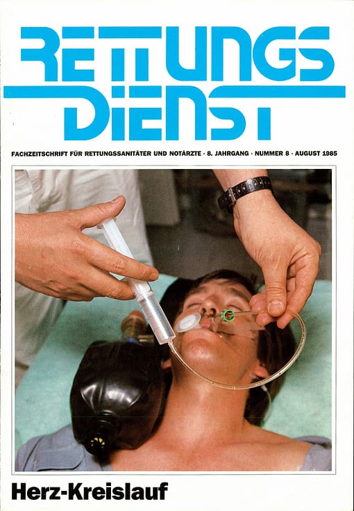 RETTUNGSDIENST 08/1985