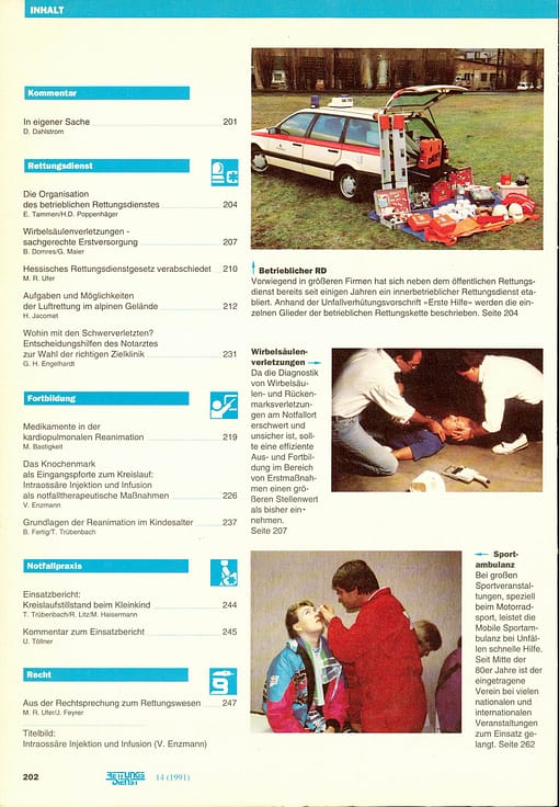 RETTUNGSDIENST 04/1991