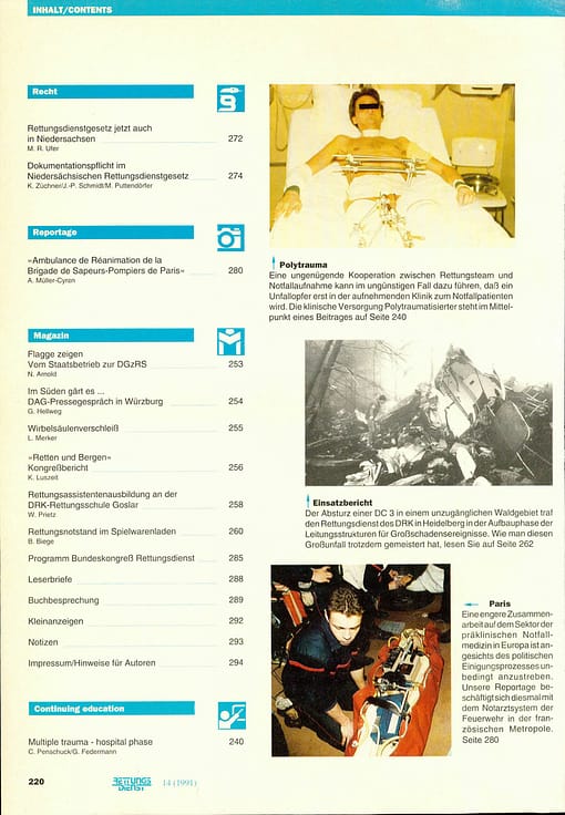 RETTUNGSDIENST 04/1992