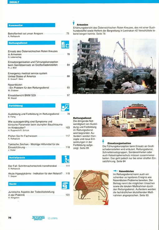RETTUNGSDIENST 02/1989