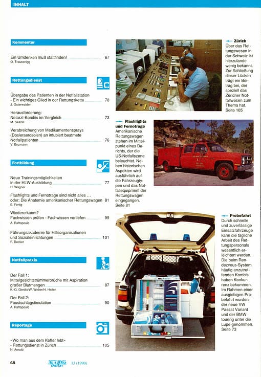RETTUNGSDIENST 02/1990