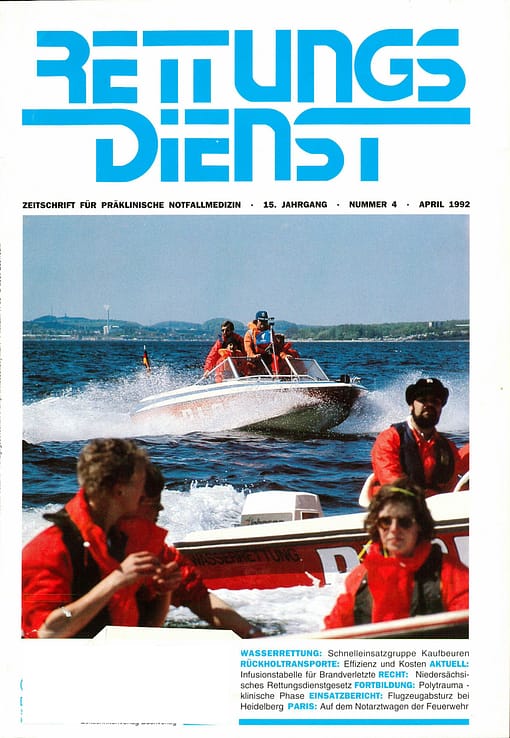RETTUNGSDIENST 04/1992