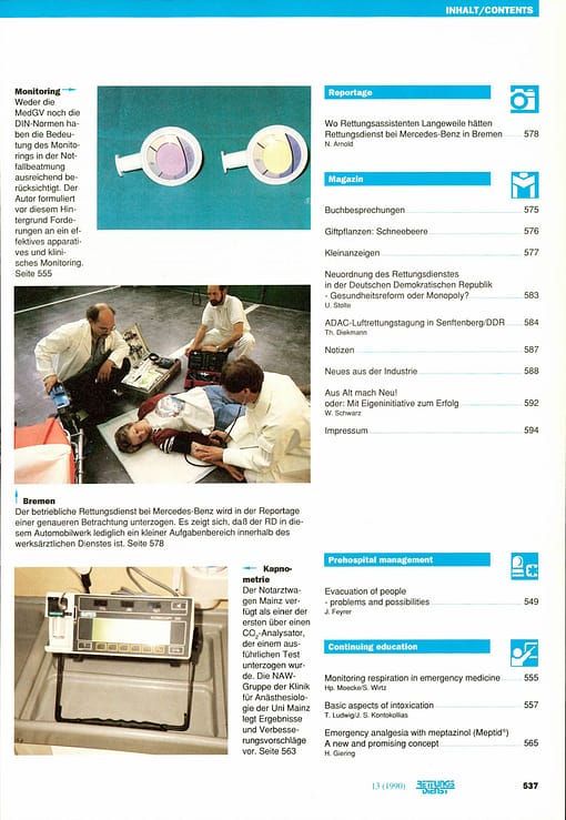 RETTUNGSDIENST 09/1990