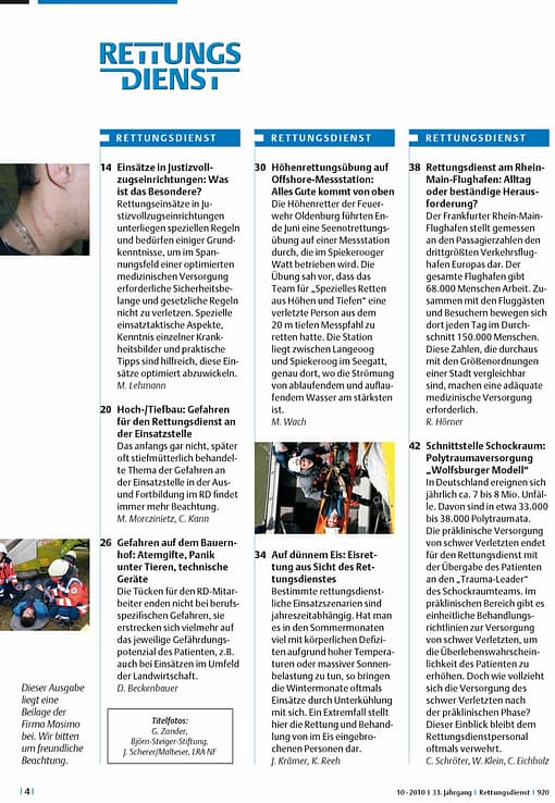 RETTUNGSDIENST 10/2010