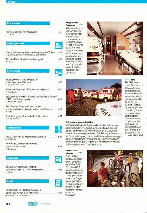RETTUNGSDIENST 10/1990