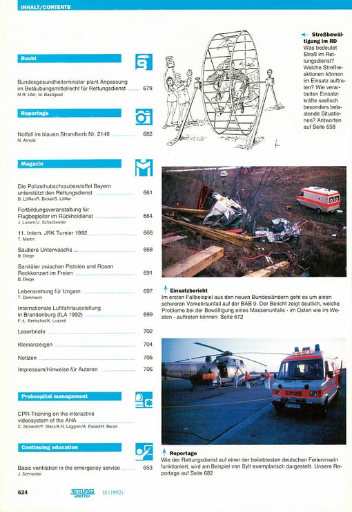 RETTUNGSDIENST 09/1992
