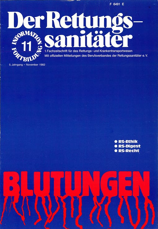 Der Rettungssanitäter 11/1982