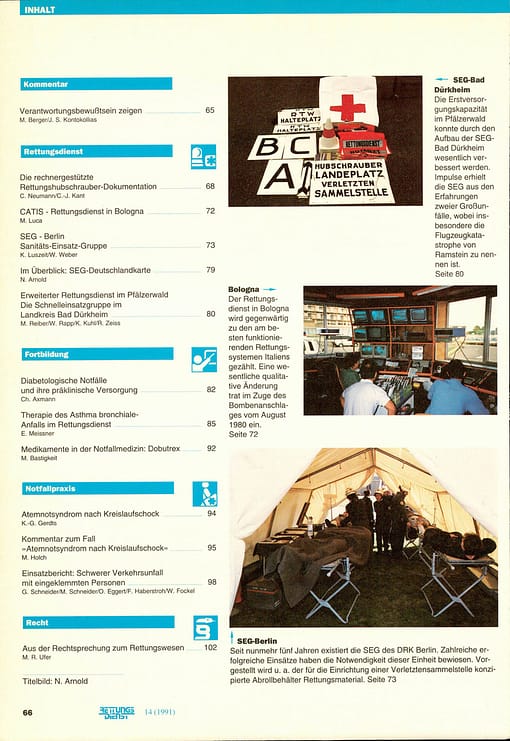 RETTUNGSDIENST 02/1991